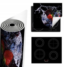 Tűzhelyvédő Szőnyeg Több Hely 60x52 fekete gyümölcs a vízben