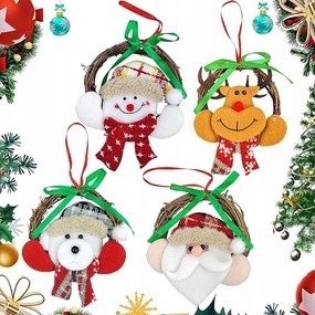 4 karácsonyfadísz Dekoráció Ablak, ajtó, karácsonyfa dísz