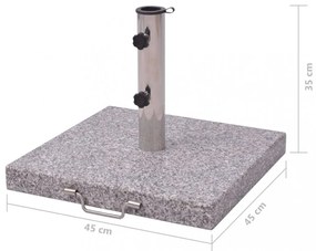 napernyőtalp 45 cm
