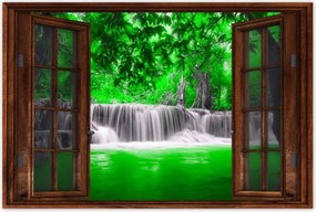 Poszterek 120x80 Zöld vízesés Kaszkád