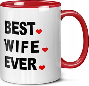 Valentin Napi Bögre Feleségnek Ajándék The Office Wife Ikonikus Piros