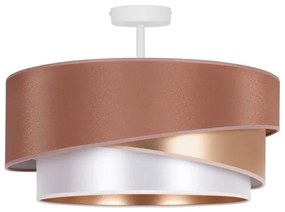 Duolla - Felületre szerelhető csillár KOBO 1xE27/15W/230V átm. 45 cm réz/arany/fehér