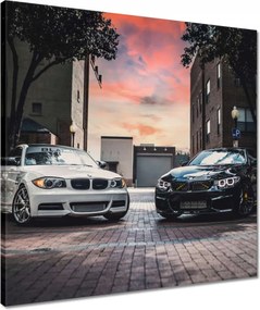 Vászonkép 50x50 Fekete-fehér Nővérek 2