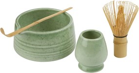 Matcha készítő 4 darabos szett zöld