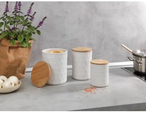 WENKO 54222100 - MAYA tárolódoboz 13x17 cm fehér/barna