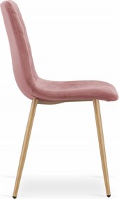 Rózsaszín bársony szék TURIN