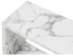 Kis asztal Life - Fehér, Marble
