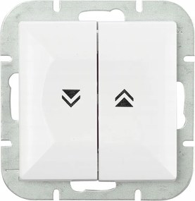 Redőnykapcsoló nyomógomb fehér WP-10P Gyöngy Abex