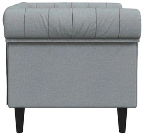 világosszürke szövet Chesterfield kanapé