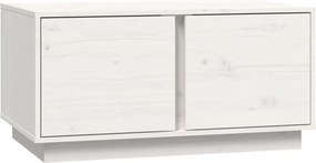 vidaXL fehér tömör fenyőfa dohányzóasztal 80 x 50 x 40 cm