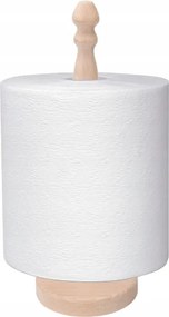 Papírtörölköző tartó állvány 30 cm natúr fa