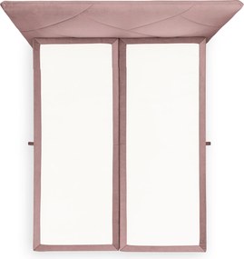 Wasil kontinentális ágy 180x200 cm tárolóval - rózsaszín Velúr Element 18