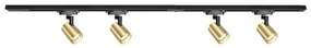 Spotlámpa sínrendszerrel VOLF 4xGU10/10W/230V arany/fekete