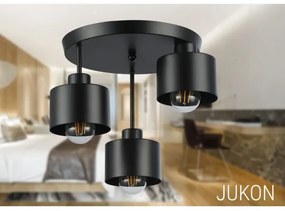 Csillár 3xE27/35W/230V átm. 30 cm fekete