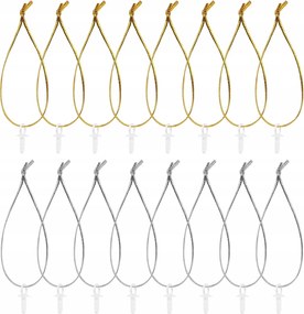 120 db húsvéti tojás felakasztható zsinór akasztóval arany/ezüst