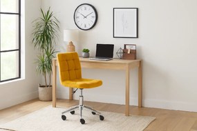 Sárga Q-020 VELVET irodai szék
