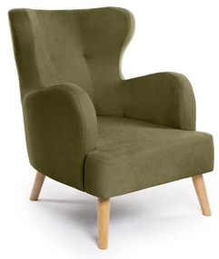 Zöld füles fotel Noemye – Bonami Selection