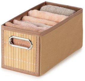 Natúr színű bambusz tárolódoboz 15x31x15 cm – Compactor