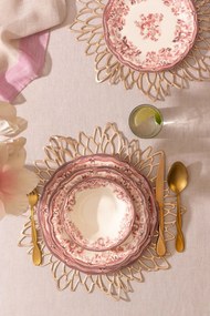 24 részes porcelán étkészlet bordó