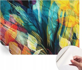 Fotótapéta Öntapadós tapéta a szobába Absztrakt levelek 152x104 cm