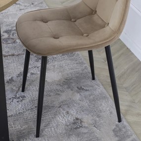Bézs Bársony Étkezőszék ARIS