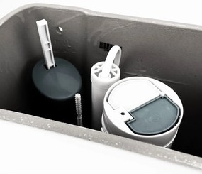 Cleano monoblokkos WC alsó kifolyással ülőkével