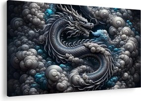 Kép – Sárkány a füstben (90x60 cm)