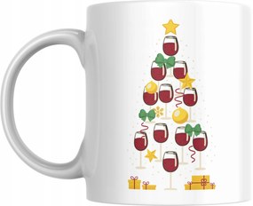 Bögre Karácsonyra Ajándék Karácsony Mikulás Karácsonyfa Bor