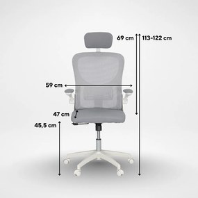 Flexo ergonomikus irodai forgószék deréktámasszal