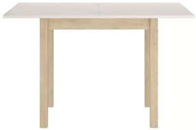 Kihúzható étkezőasztal FLIP 80(160)X80 cm, kasmír/Cremona Torro tölgy