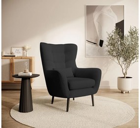 Fotel lábtartóval Veneza VZ2  (fekete + fekete). 1099394