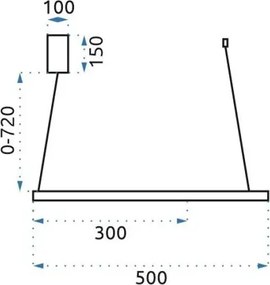 MORETTI MO5798 DIFFERENT Fekete Színű Függeszték LED 3000-4000-6000K IP20