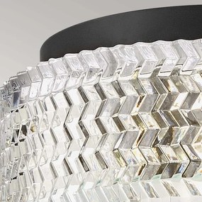 Hinkley HK-ELLE-F-S-BK - Mennyezeti lámpa 2xE27/60W/230V átm. 30,5 cm fekete