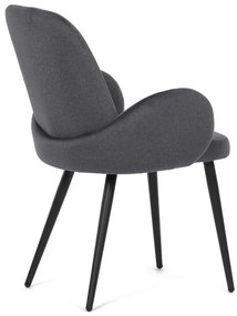 Szürke Bársony Étkezőszék. DCL-X7129 GREY2