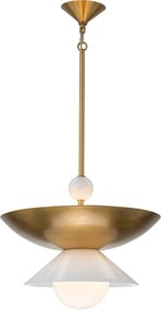 Quintiesse Saucer QN-SAUCER-4P-L-AB-OPAL Függőlámpa 3x40W/E14 IP20