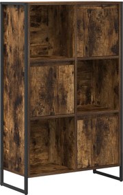 vidaXL Könyvespolc Füstös tölgy 68 x 30 x 108.5 cm Faanyag