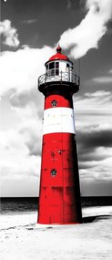 Flizelin fotótapéta Világítótorony tengerpart tenger nyugalom 91x211 +ragasztó