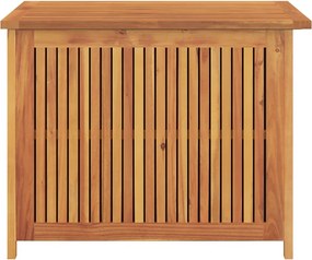 vidaXL tömör akácfa kerti tárolóláda 75x75x58 cm