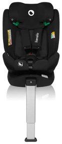 Lionelo - Forgatható gyerekülés alappal BRAAM AIR i-Size 40-150 cm Black Carbon