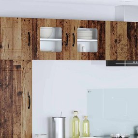 Fali konyhaszekrény 2 pcs Öreg fa 40 x 31 x 40 cm Faanyag