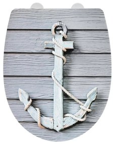 WENKO 23536100-WC RELIEF WC-ülőke, 36,5 x 45 cm, többszínű/ezüst