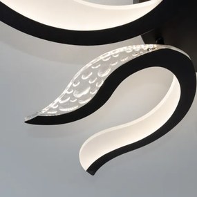 Brilagi - LED Dimmelhető felületre szerelhető csillár TWIST LED/65W/230V 3000-6500K fekete + távirányító