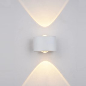ITALUX GILBERTO lefelé és felfelé világít fali lámpa fehér, 3000K melegfehér, beépített LED, 120 lm, IT-PL-260W