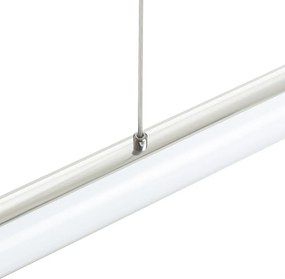 RENDL RIVIER LED I závěsná chrom/mléčný akryl 230V LED 24W 3000K