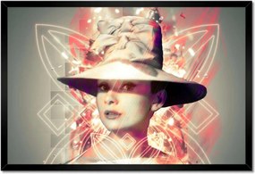 Poszterek keretben 60x40 Audrey a kalapban