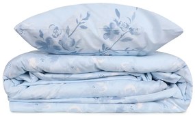 Világoskék egyszemélyes renforcé pamut ágyneműhuzat 140x200 cm Elena – Mijolnir