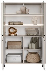 Vesper vitrin 103 cm - kasmír / fekete lábak