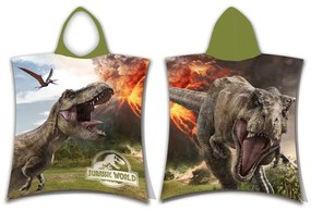 Pamut gyerek fürdőponcsó 3-8 év Jurassic World "Volcano" – Jerry Fabrics