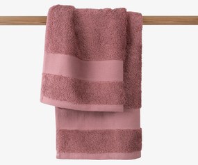 Goldea bambuszszálas törölköző és fürdőlepedő - pasztell borvörös 30 x 50 cm