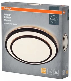 Osram - LED mennyezeti lámpa ORBIS BERLIN LED/24W/230V Ø 39 cm fekete